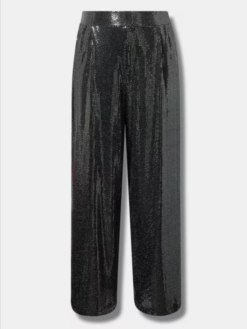 Torrid 3R Black Metallic Wide-Leg Pants